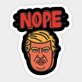 Nope For Trump Sticker